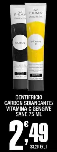 Splendidi e Splendenti Piuma dentifricio/ vitamina c gengive sane offerta