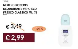 Prezzemolo e Vitale Neutro roberts deodorante vapo eco fresco classico offerta