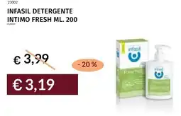 Prezzemolo e Vitale Infasil detergente intimo fresh offerta