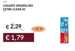 Prezzemolo e Vitale Colgate spazzolino extra clean x2 offerta