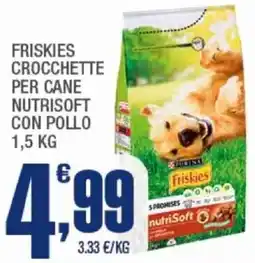 Splendidi e Splendenti Friskies crocchette per cane nutrisoft con pollo PURINA offerta
