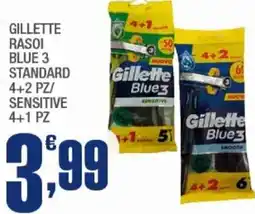 Splendidi e Splendenti Gillette rasoi blue 3 standard/sensitive offerta