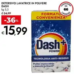 Bennet Detersivo lavatrice in polvere DASH offerta