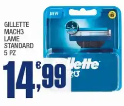 Splendidi e Splendenti Gillette mach3 lame standard offerta