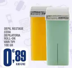 Splendidi e Splendenti Depil restase cera depilatoria roll-on offerta
