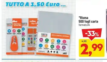 DPiù Risma 500 fogli carta offerta