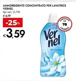 Bennet Ammorbidente concentrato per lavatrice VERNEL offerta