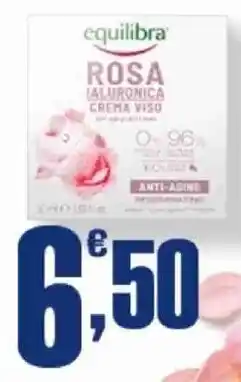 Splendidi e Splendenti Equilibra rosa ialuronica crema viso offerta