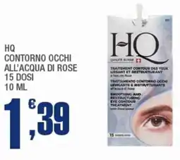 Splendidi e Splendenti Hq contorno occhi all'acqua di rose 15 dosi offerta