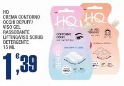Splendidi e Splendenti Hq crema contorno occhi depuff/ viso gel rassodante lifting/viso scrub detergente offerta