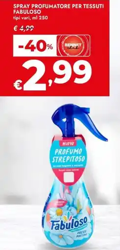 Bennet Spray profumatore per tessuti FABULOSO offerta