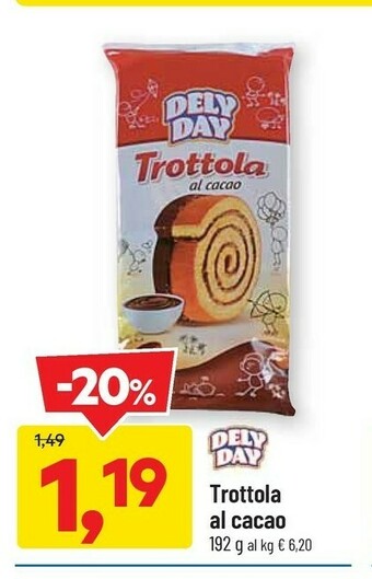 DPiù Dely day trottola al cacao offerta