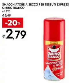 Bennet Smacchiatore a secco per tessuti express OMINO BIANCO offerta