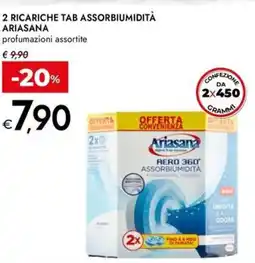 Bennet 2 ricariche tab assorbiumidità ARIASANA offerta