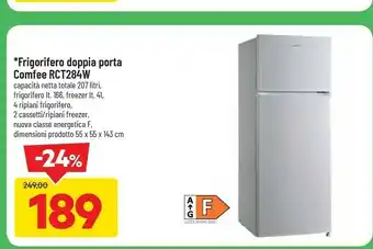 DPiù Rct284w frigorifero doppia porta 207 l f offerta