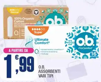 Splendidi e Splendenti O.b. assorbenti offerta