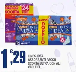 Splendidi e Splendenti Lines idea assorbenti pacco scorta ultra con ali offerta