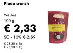 NaturaSì Piada crunch We Are offerta