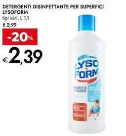 Bennet Detergenti disinfettante per superfici LYSOFORM offerta