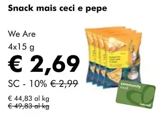 Snack mais ceci e pepe We Are