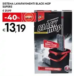 Bennet Sistema lavapavimenti black mop SUPER5 offerta