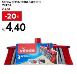 Bennet Scopa per interni 3action VILEDA offerta