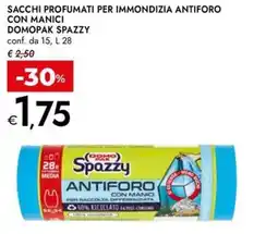 Bennet Sacchi profumati per immondizia antiforo con manici DOMOPAK SPAZZY offerta