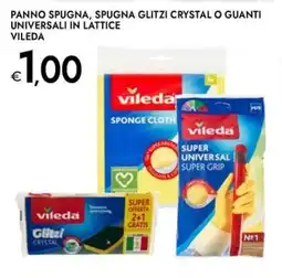 Bennet Panno spugna, spugna glitzi crystal o guanti universali in lattice VILEDA offerta
