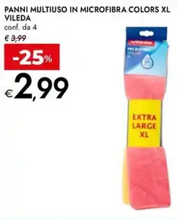 Bennet Panni multiuso in microfibra colors XL VILEDA offerta