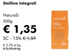 NaturaSì Stelline integrali Natura Sì offerta