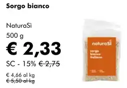NaturaSì Sorgo bianco NaturaSì offerta