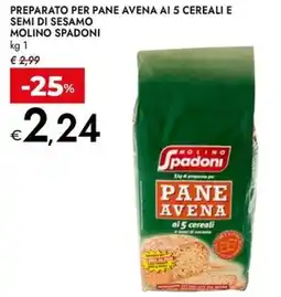 Bennet Preparato per pane avena ai 5 cereali e semi di sesamo MOLINO SPADONI offerta