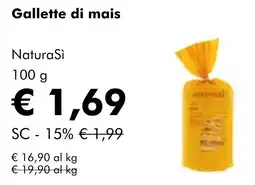 NaturaSì Gallette di mais Natura Sì offerta