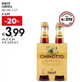 Bennet Bibite LURISIA offerta