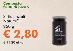 NaturaSì Composta frutti di bosco Sì Essenziali NaturaSì offerta