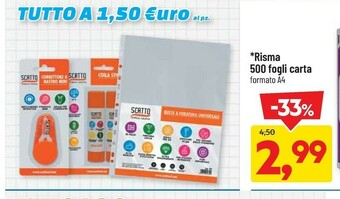DPiù Risma 500 fogli carta offerta