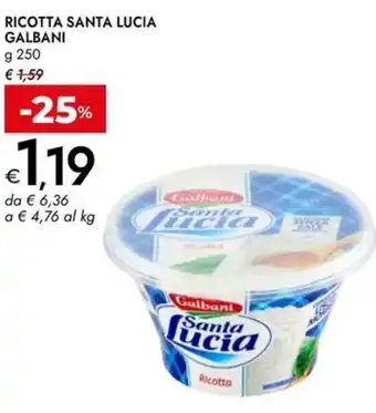 Bennet Ricotta santa lucia GALBANI offerta
