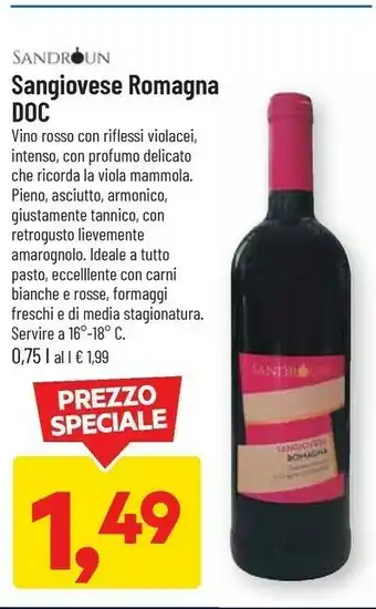 DPiù Sangiovese romagna doc offerta