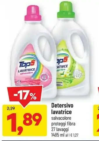 DPiù Top5 detersivo lavatrice 1485 ml offerta