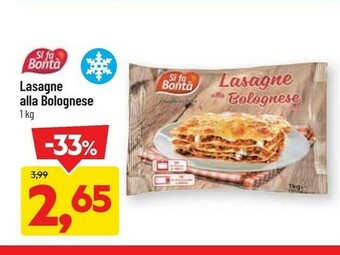 DPiù Lasagne alla bolognese offerta