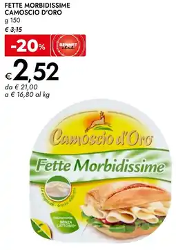 Bennet Fette morbidissime CAMOSCIO D'ORO offerta