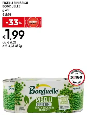 Bennet Piselli finissimi BONDUELLE offerta