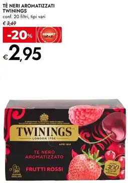Bennet Tè neri aromatizzati TWININGS offerta