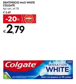 Bennet Dentifricio max white COLGATE offerta