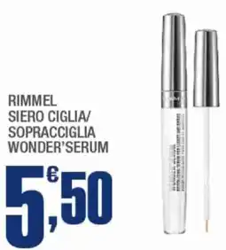 Splendidi e Splendenti Rimmel siero ciglia/sopracciglia wonder'serum offerta