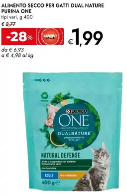Bennet Alimento secco per gatti dual nature PURINA ONE offerta