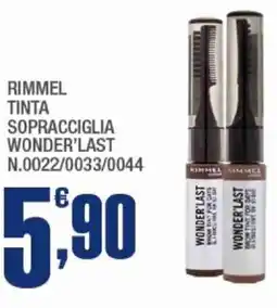 Splendidi e Splendenti Rimmel tinta sopracciglia wonder'last N.0022/0033/0044 offerta