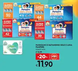 Bennet Pannolini o mutandino sole e luna PAMPERS offerta