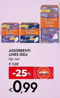 Bennet Assorbenti LINES IDEA offerta