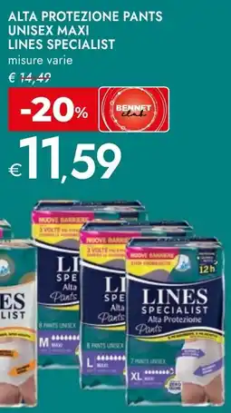Bennet Alta protezione pants unisex maxi LINES SPECIALIST offerta